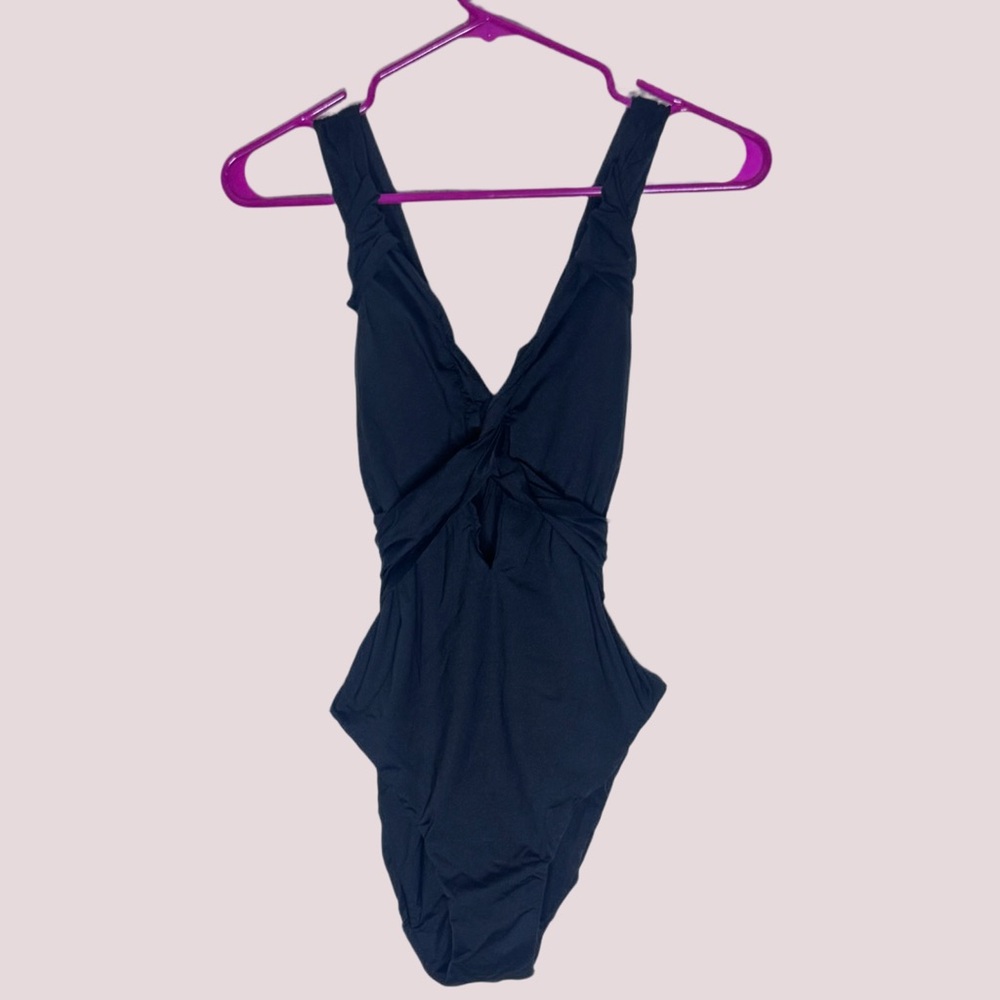 NWT BECCA Color Code Twist Cut-Out One Piece Swimsuit - Picture 5 of 7